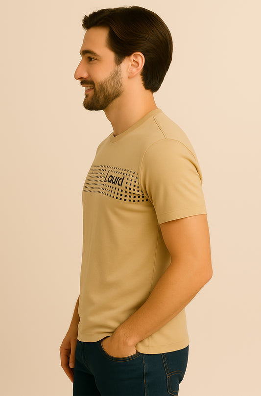 Beige Graphic T-Shirt
