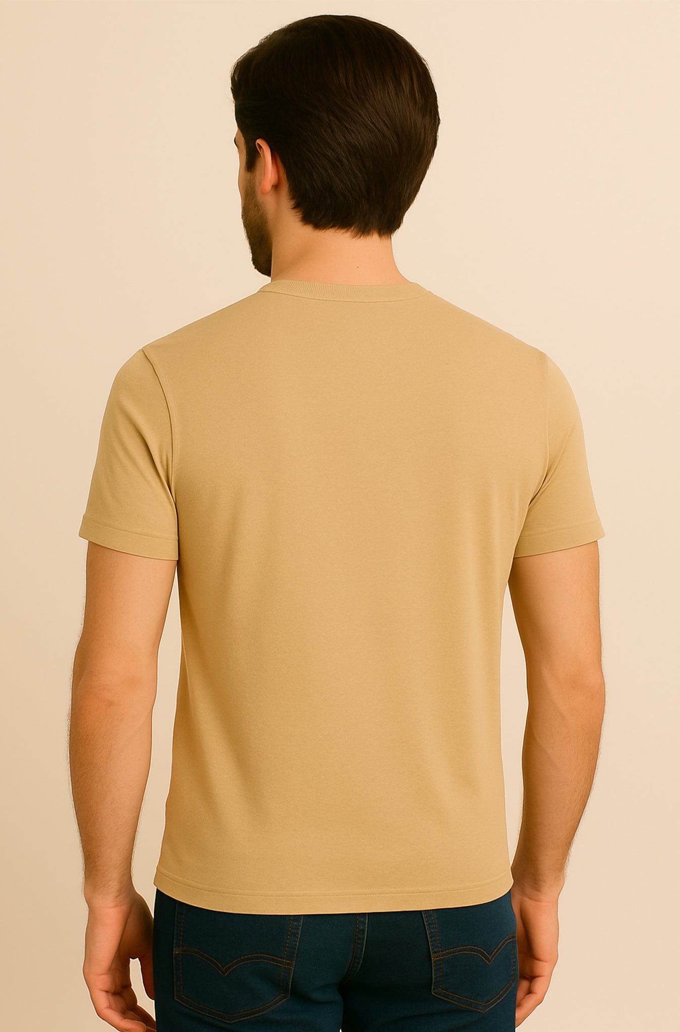 Beige Graphic T-Shirt