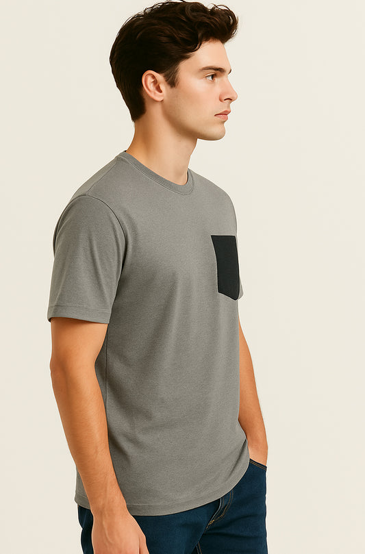 Men's T-Shirt with Contrast Pocket