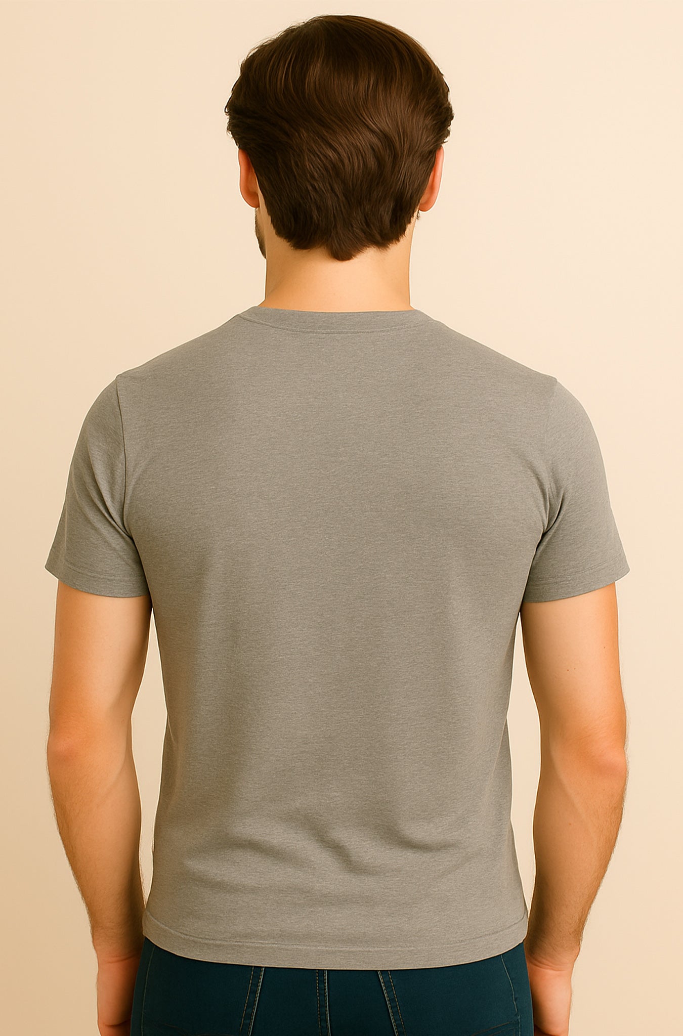 Heather Grey Graphic T-Shirt for Men