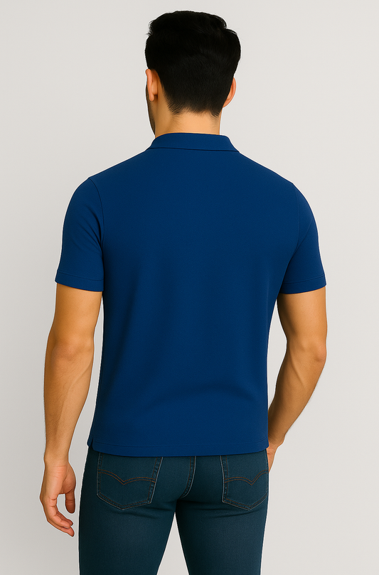 Classic Royal Button-Down Shirt for Men