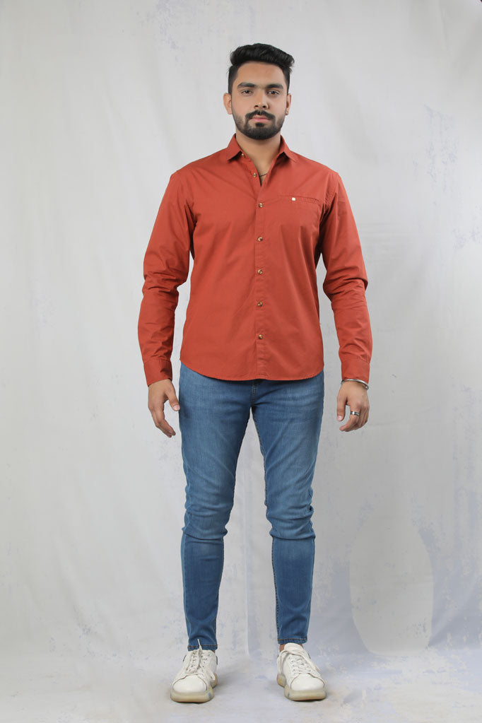 ` BUTTON DOWN SLIM FIT WITH BONE POCKET WITH TWILL TAPE CASUAL SHIRT