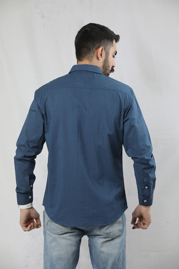 ONE POCKET BUTTON DOWN CASUAL SHIRT