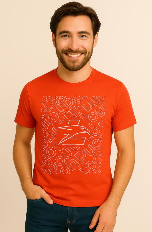 Red Graphic Crew Neck T-shirt