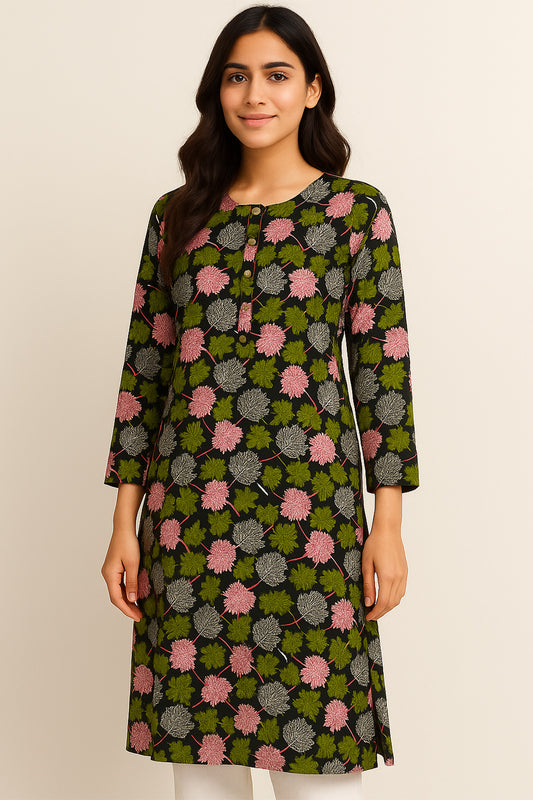 Botanic Bloom Printed Kurti