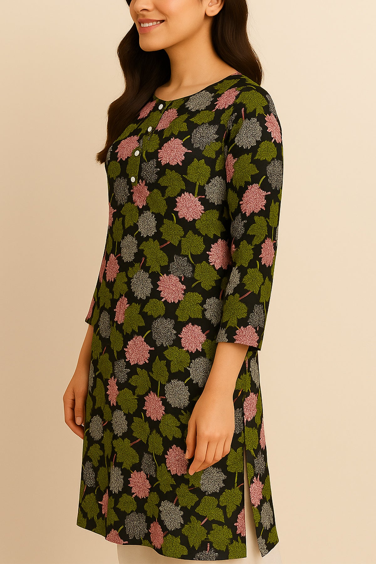Botanic Bloom Printed Kurti