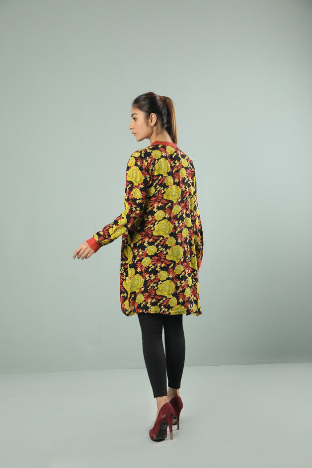 FLORAL PLEATED KURTI