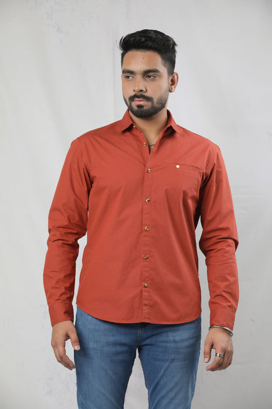 ` BUTTON DOWN SLIM FIT WITH BONE POCKET WITH TWILL TAPE CASUAL SHIRT